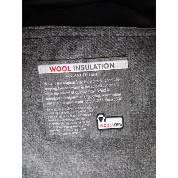 Woolrich Jacket XL Puffer Coat Wool Insulation Outdoor Full Zip Logo - Picture 10 of 11